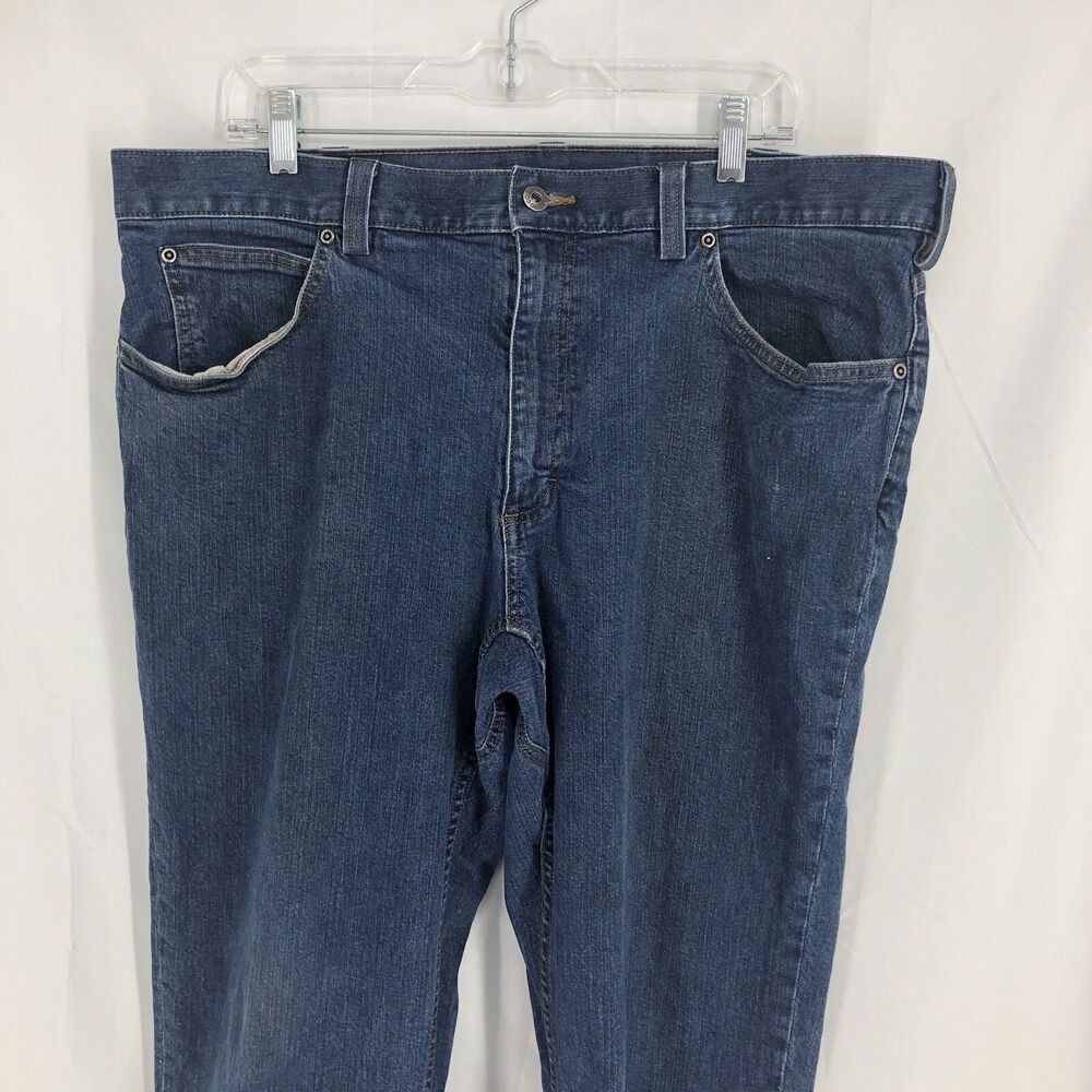 Duluth Trading Flex Weekender Denim Gusseted Blue Jeans 40x30 (41x27)